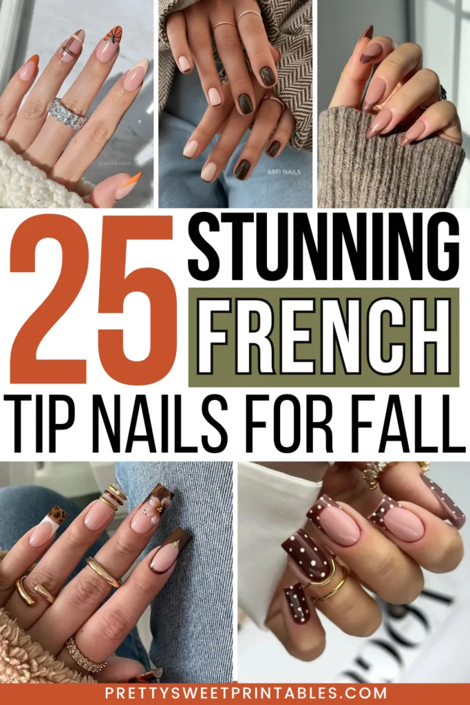 fall french tips