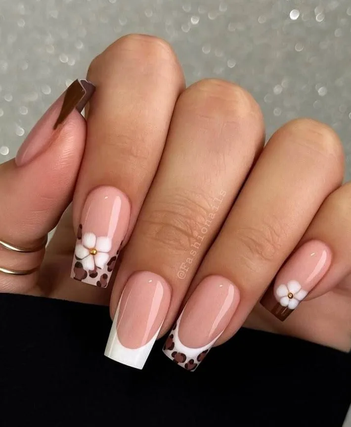 floral leopard tips
