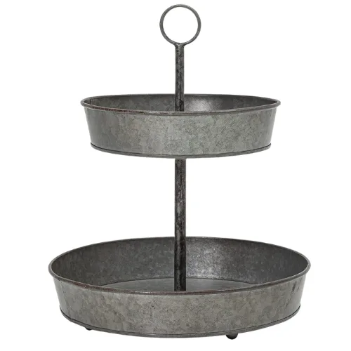 galvanized tiered tray