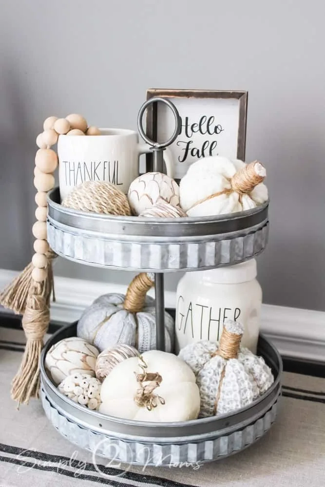 galvanized tiered tray