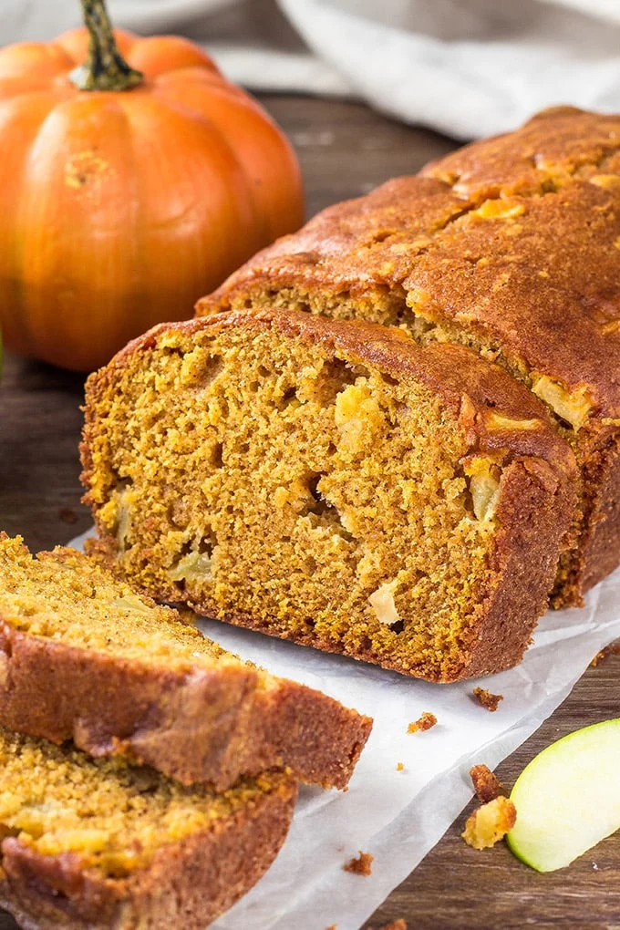 pumpkin apple loaf