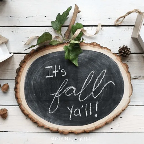 reversible fall wood slice