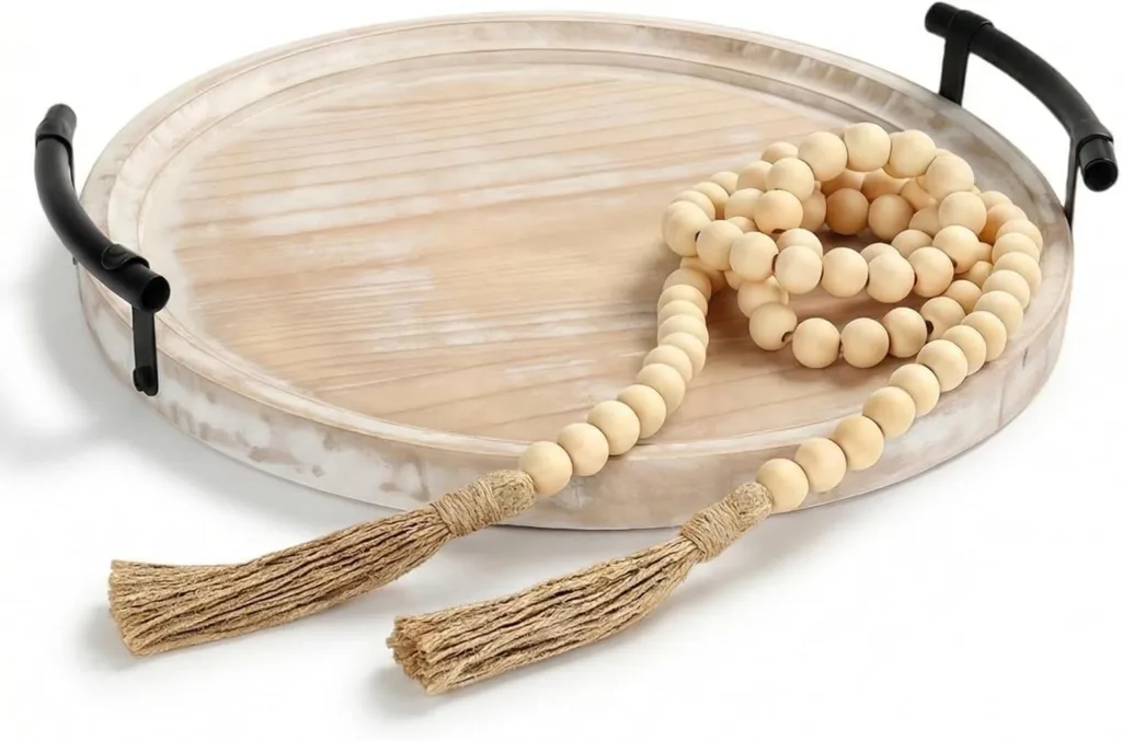 round decorative tray