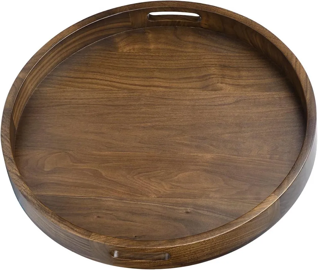 round serving tray