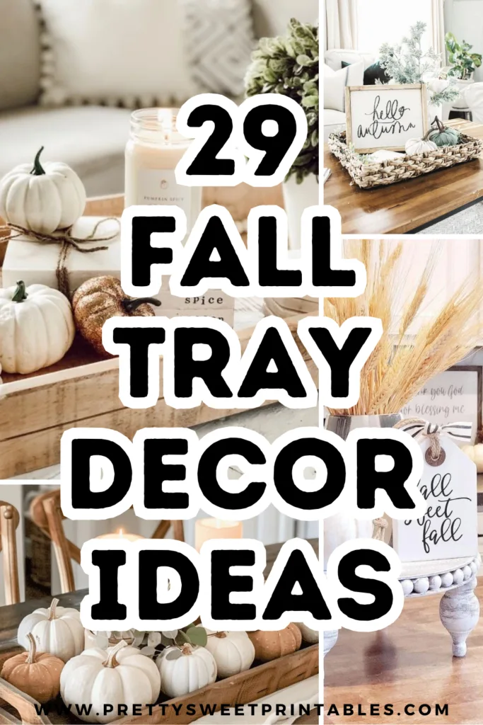 tray decor ideas for fall