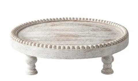 white wood rustic riser