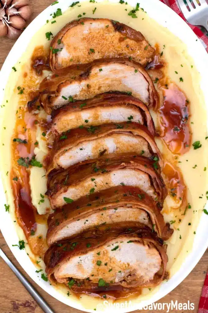crockpot bacon pork loin