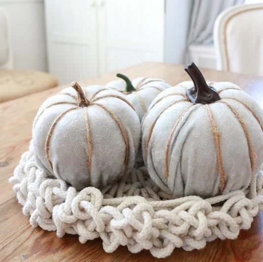 diy dollar tree fabric pumpkins