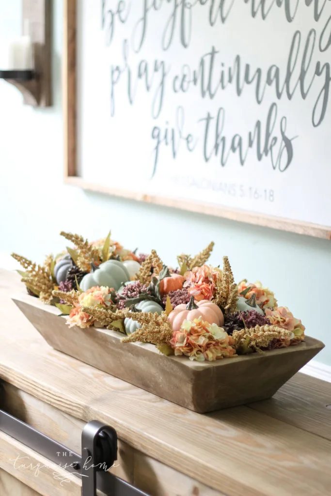 fall dough bowl centerpiece