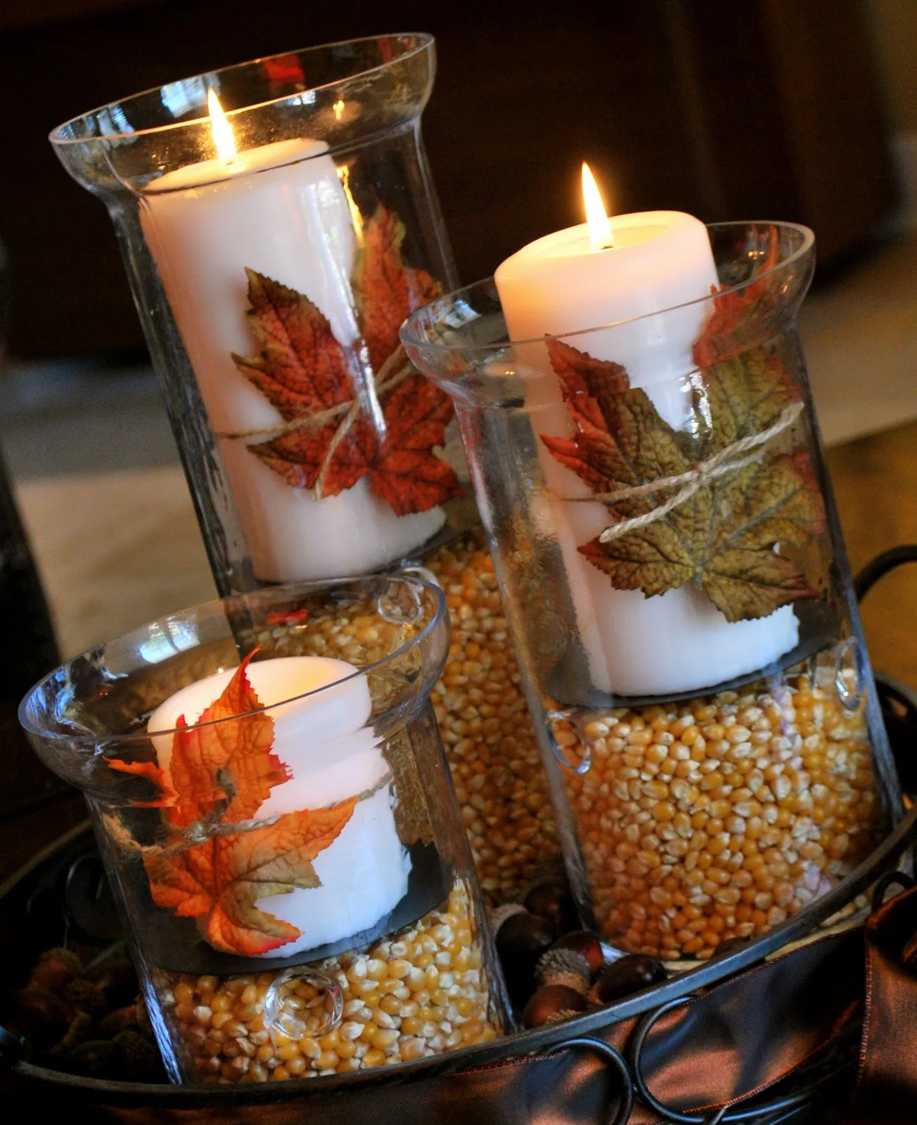hurricane fall vases