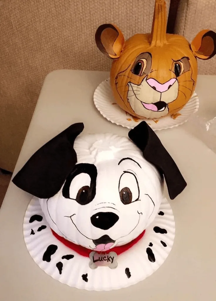 simba & lucky pumpkins