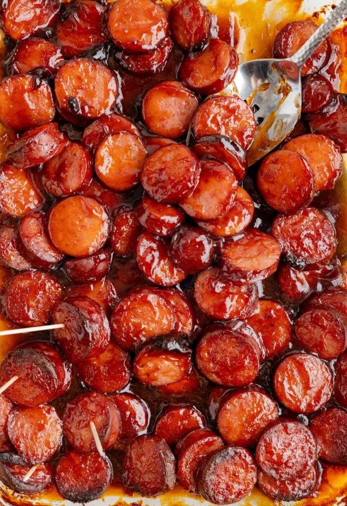 bbq sausage bites easy finger foods easy holiday appetizers