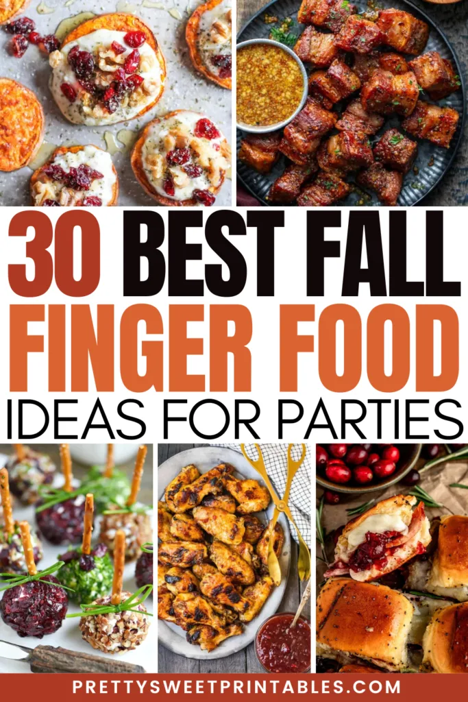 fall finger foods ideas for parties