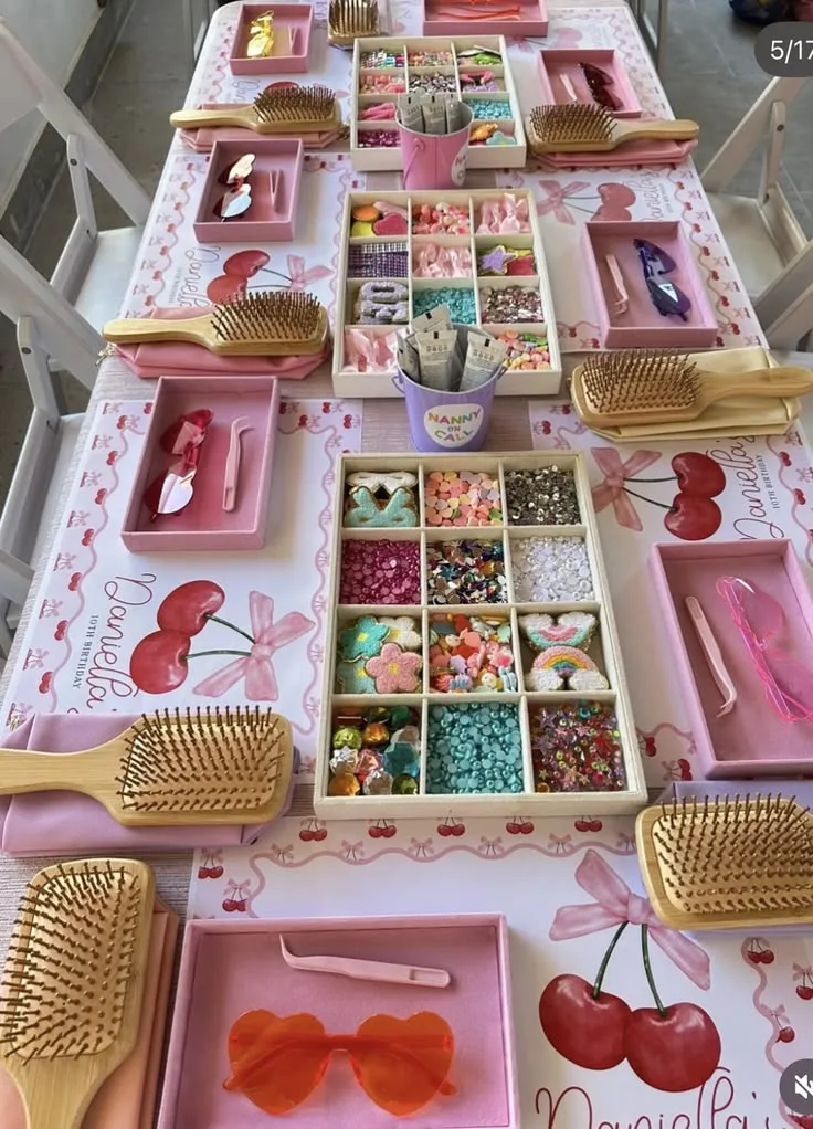 decorate hairbrushes